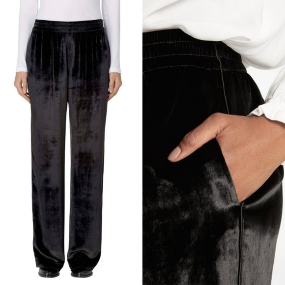 J Brand Ardon High-Rise Wide-Leg Pants In Velvet - Picture 2 of 11